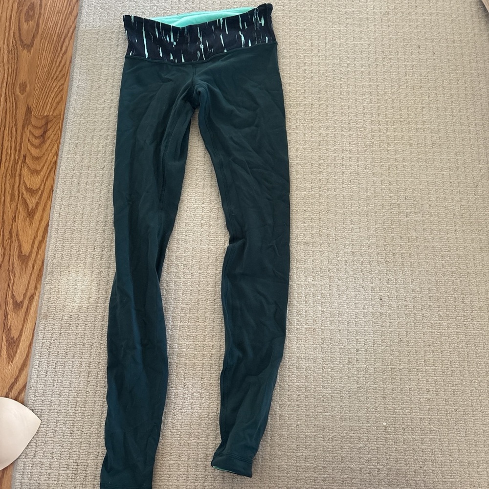 lululemon athletica Dark Green Leggings